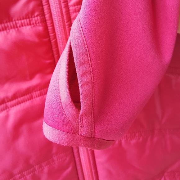 Athleta Women’s insulated hot pink fleece jacket size s - Picture 6 of 12